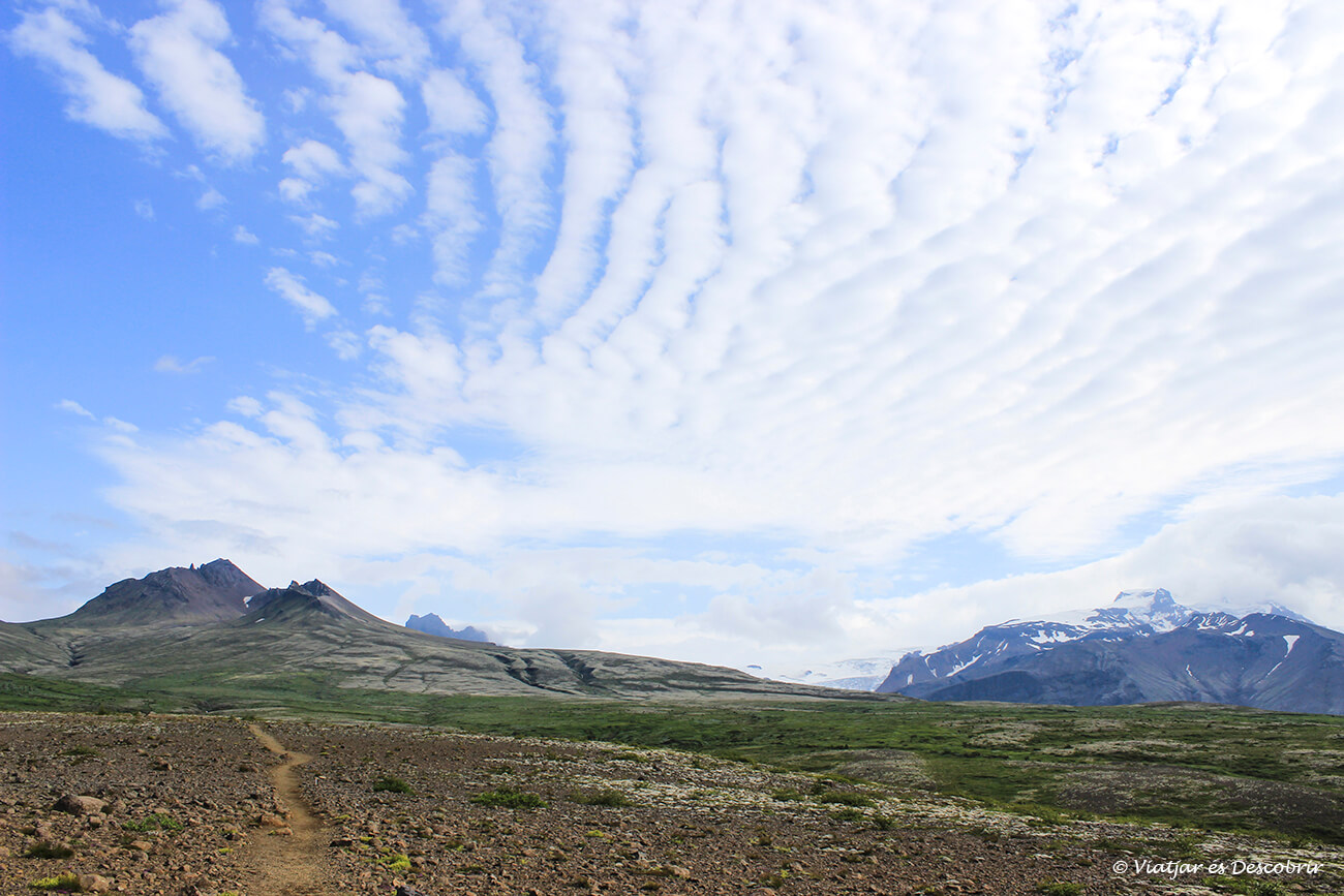 paisatge volcànic vist des del mirador Sjónarsker