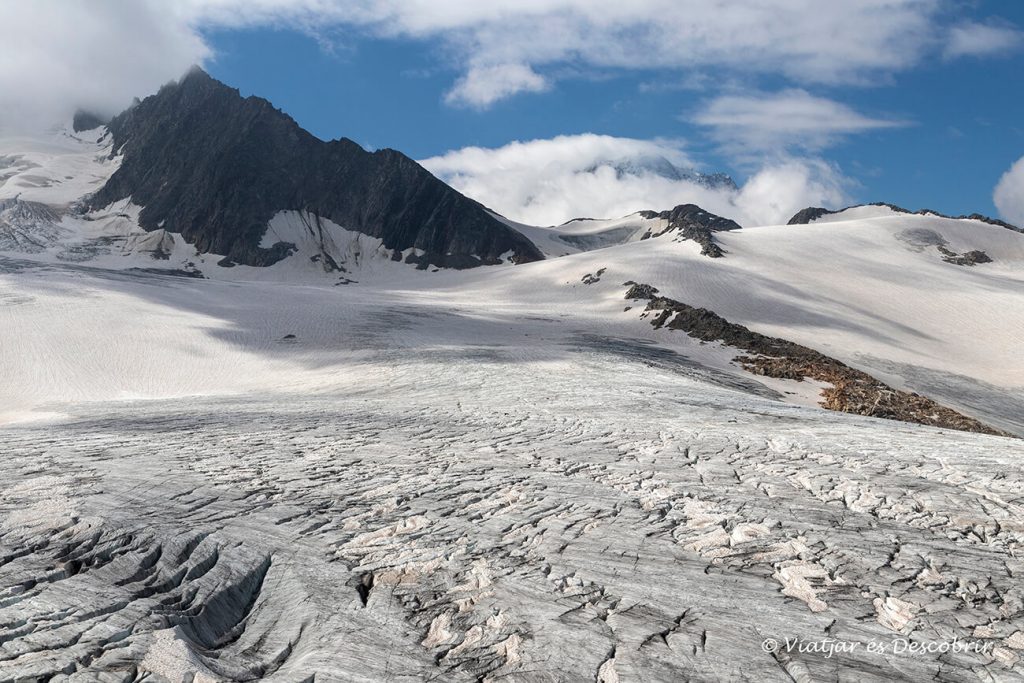 la glacera de Le Tour és una de les més sorprenents que veure a Chamonix per la seva proximitat al refugi