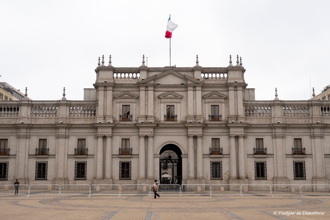 el Palacio de la Moneda és un dels edificis emblemàtics del centre de Santiago de Xile