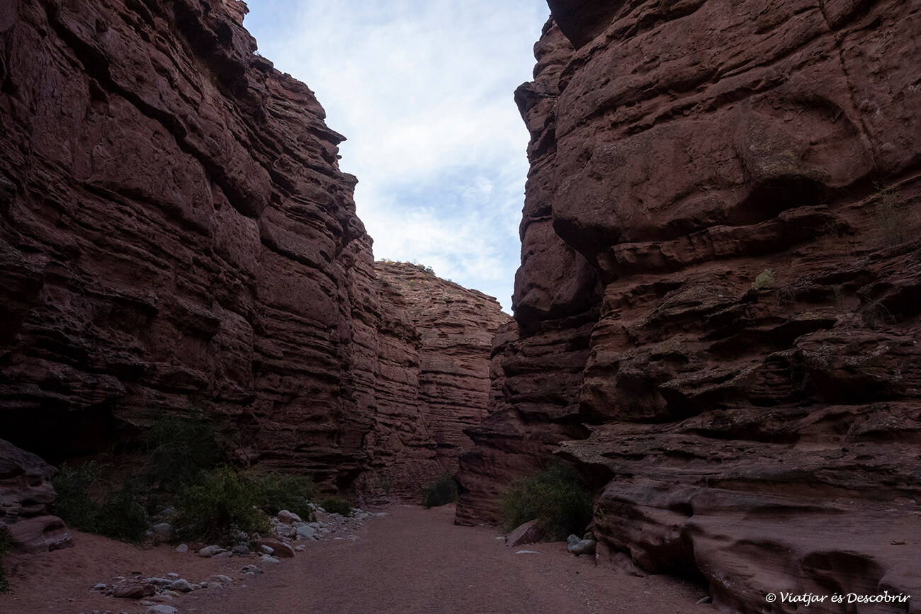 detalls del canyó de Shimpa molt més estret i llarg