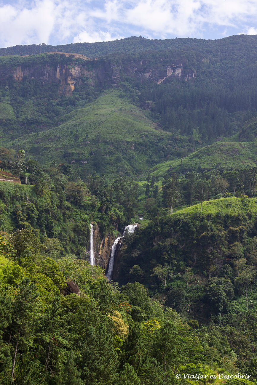paisatge verd de les terres altes de Sri Lanka