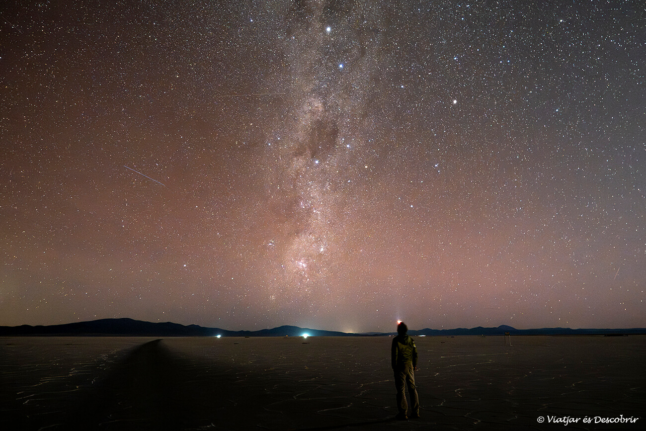 cel estrellat a la nit a les Salinas Grandes