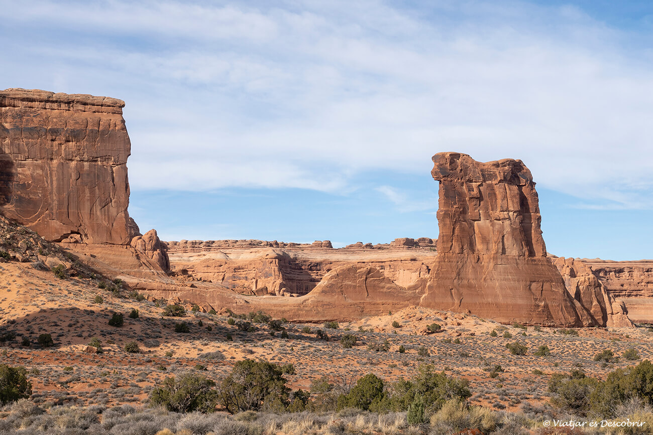 roques del Curthouse Towers Viewpoint on es creu que fa milers d'anys hi havia un arc