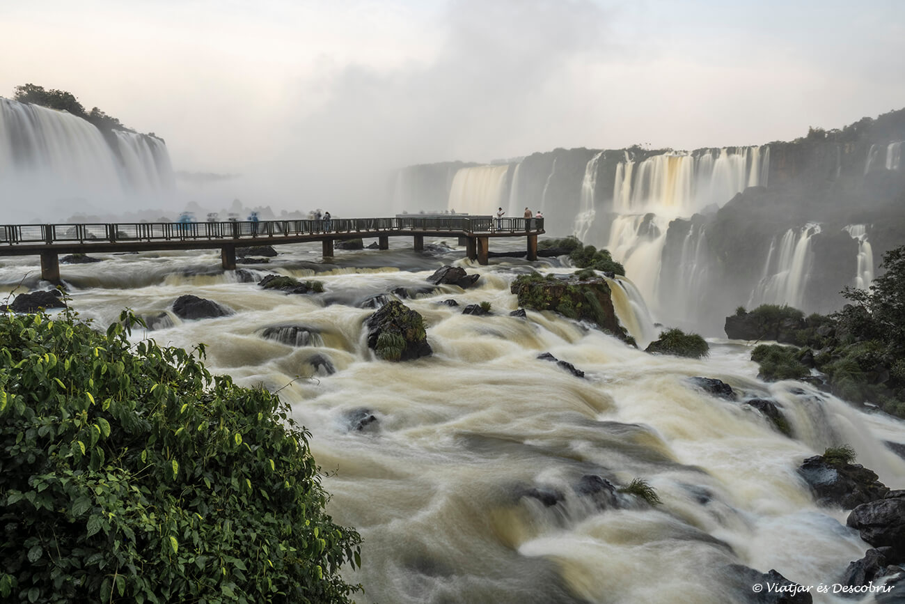 passarel·les fins a la Garganta del Diablo a Iguaçu