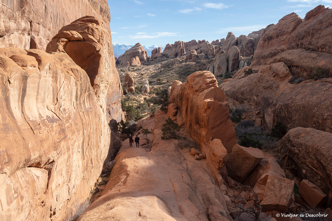 part del camí del Primitive Loop i on cal pujar algunes roques