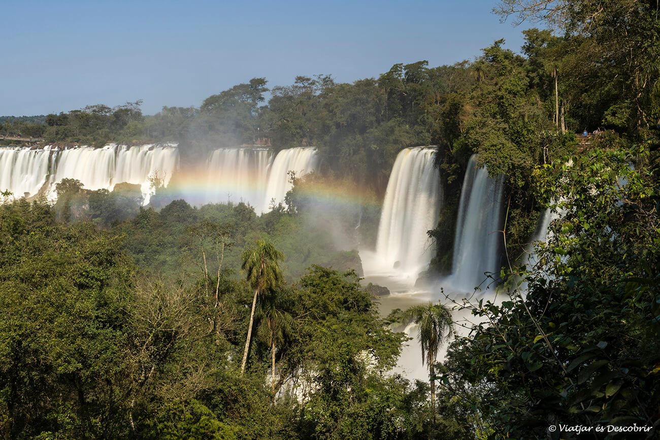 vistes durant el sendero superior al parc nacional iguazu