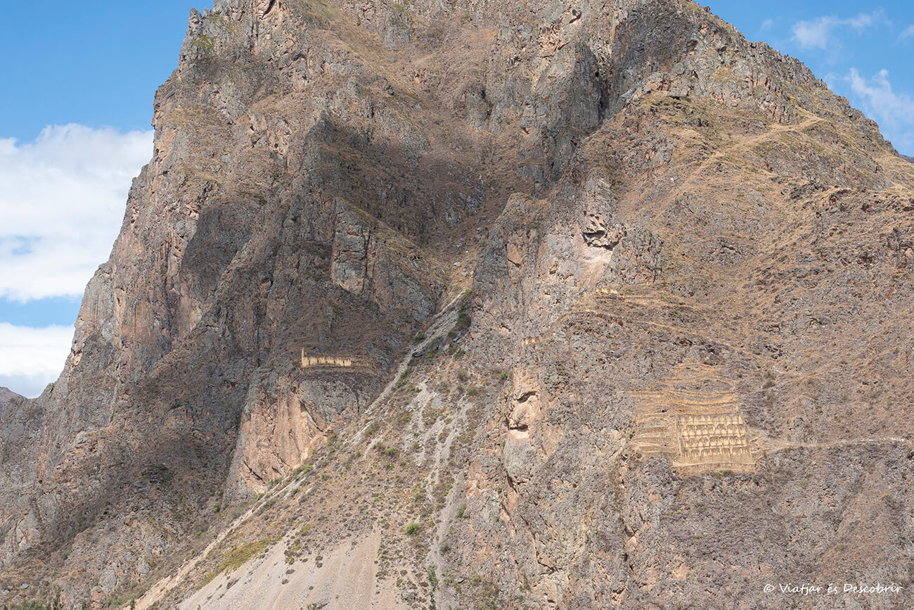 detalls de les construccions a les roques a la Vall Sagrada de Cusco