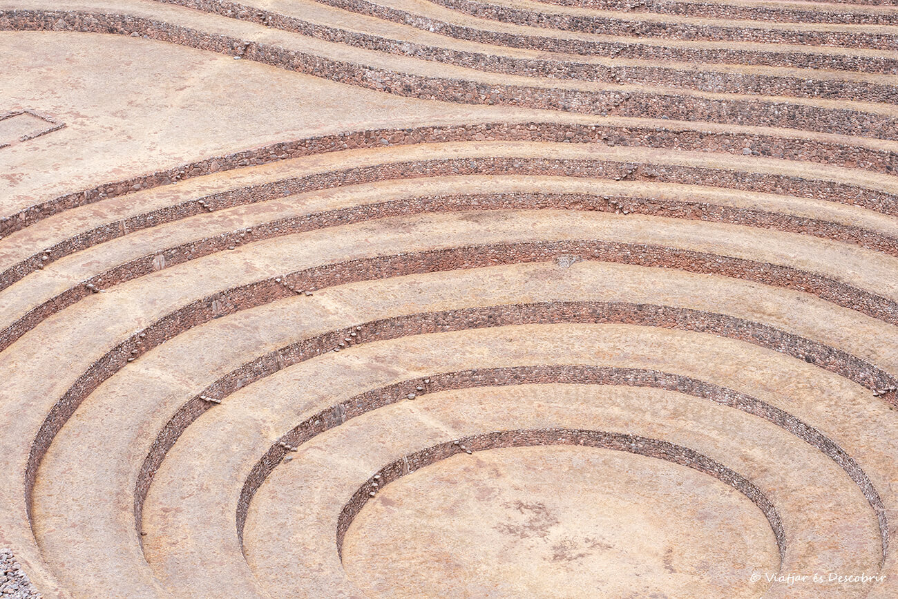 detalls de les terrasses agrícoles dels inques