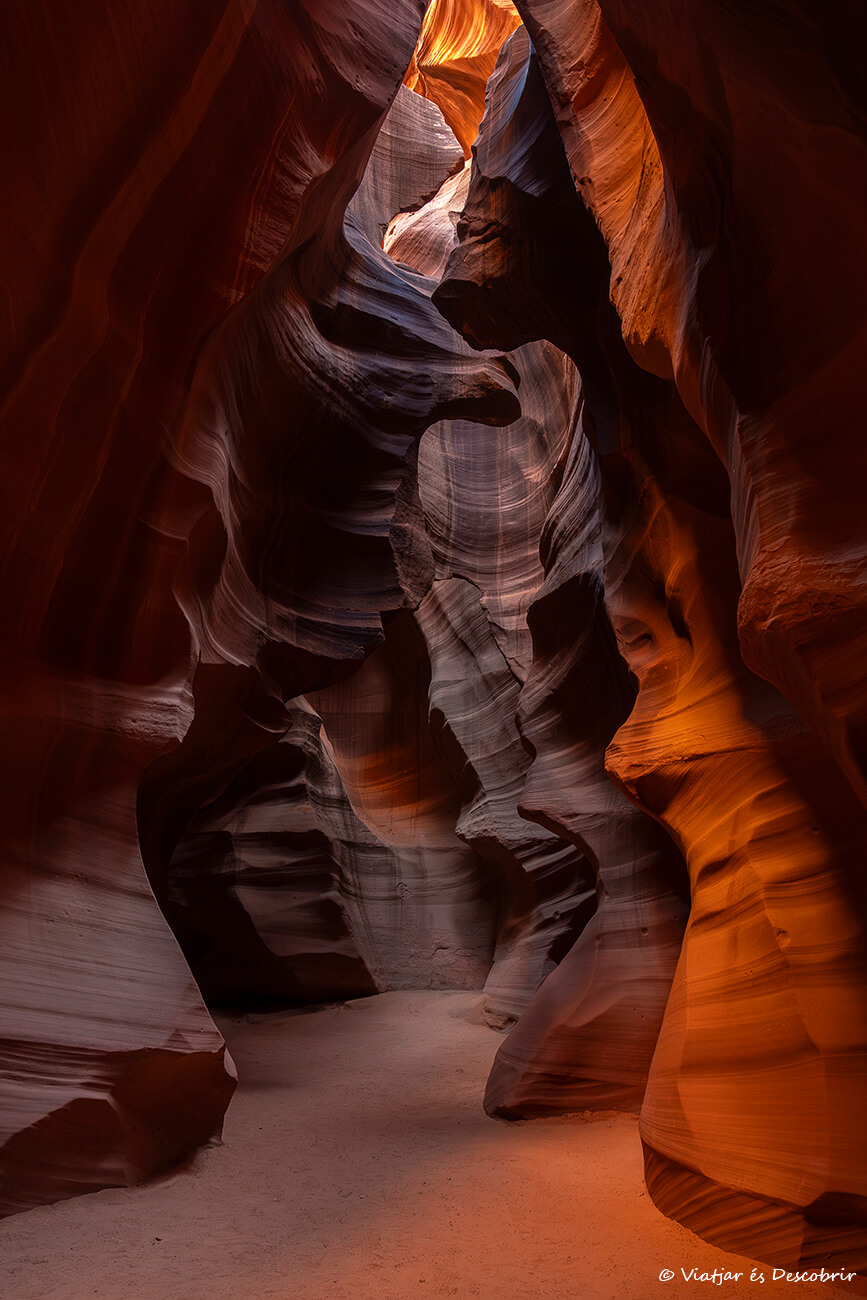 paisatge típic en visitar l'Antelope Canyon als Estats Units